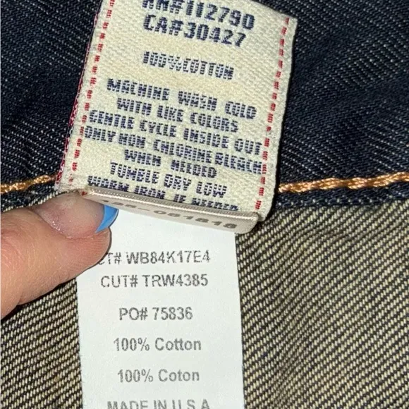 True Religion NWT Size 29 Dark Y2K Natalie Jean Bermuda Shorts Grunge Western