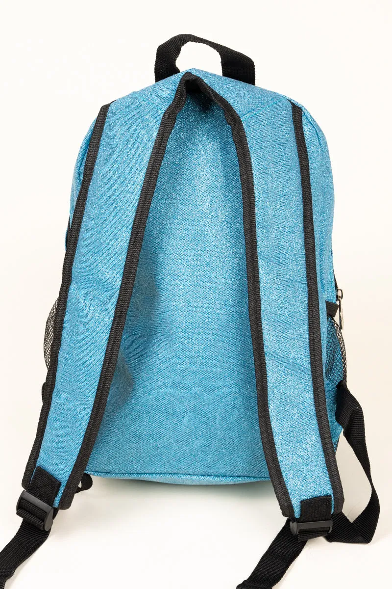 Turquoise Glitz & Glam Medium Backpack