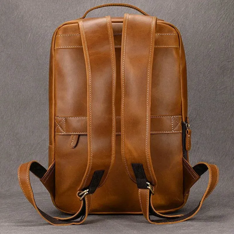 Unique Designer Leather Beetle Style Backpack for Men and Women