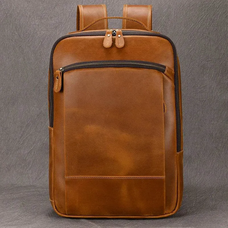 Unique Designer Leather Beetle Style Backpack for Men and Women