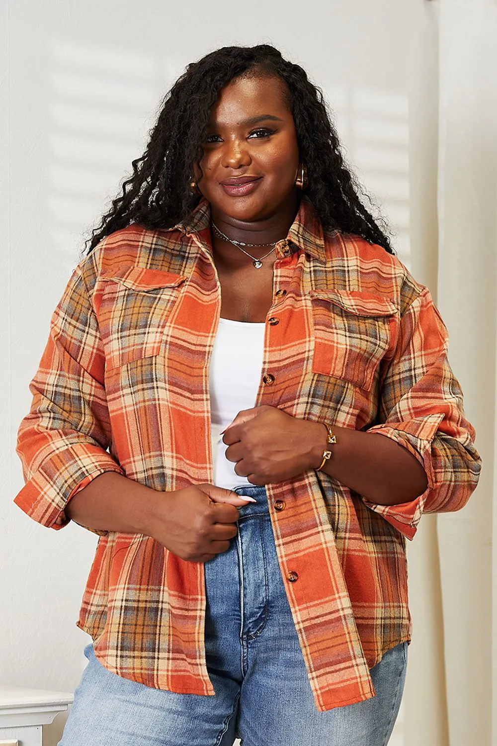 Veronica Plaid Dropped Shoulder Shirt - Online Exclusive