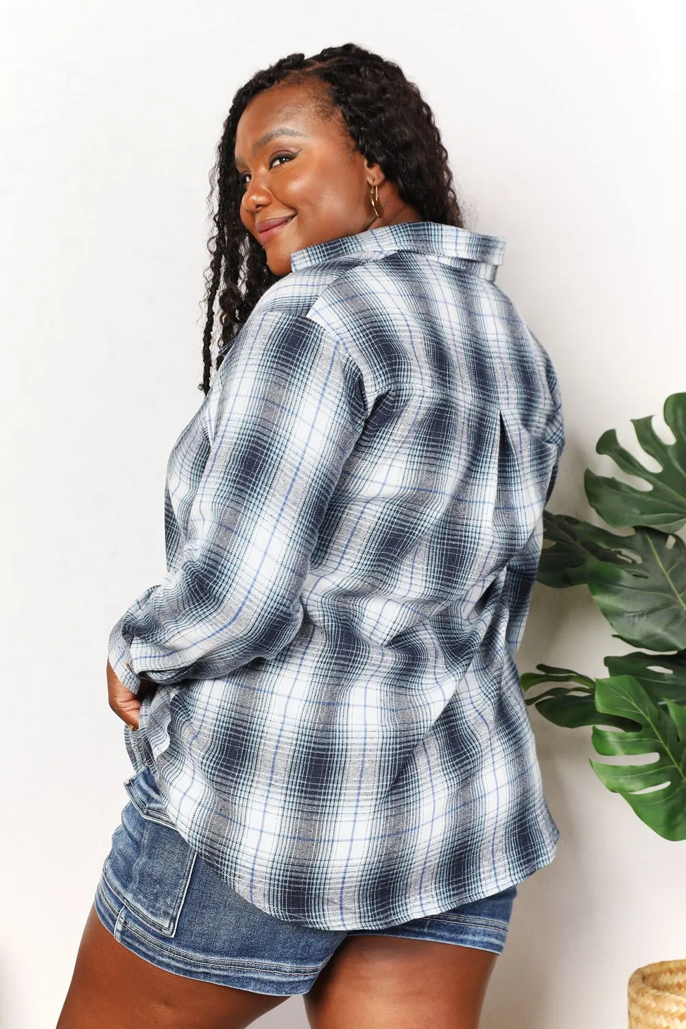 Veronica Plaid Dropped Shoulder Shirt - Online Exclusive