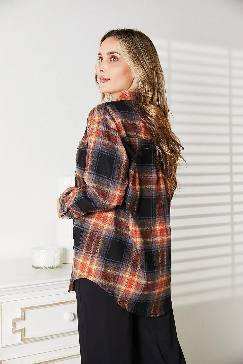 Veronica Plaid Dropped Shoulder Shirt - Online Exclusive