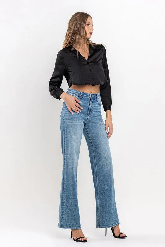 VERVET by Flying Monkey High Rise Wide Leg Jeans