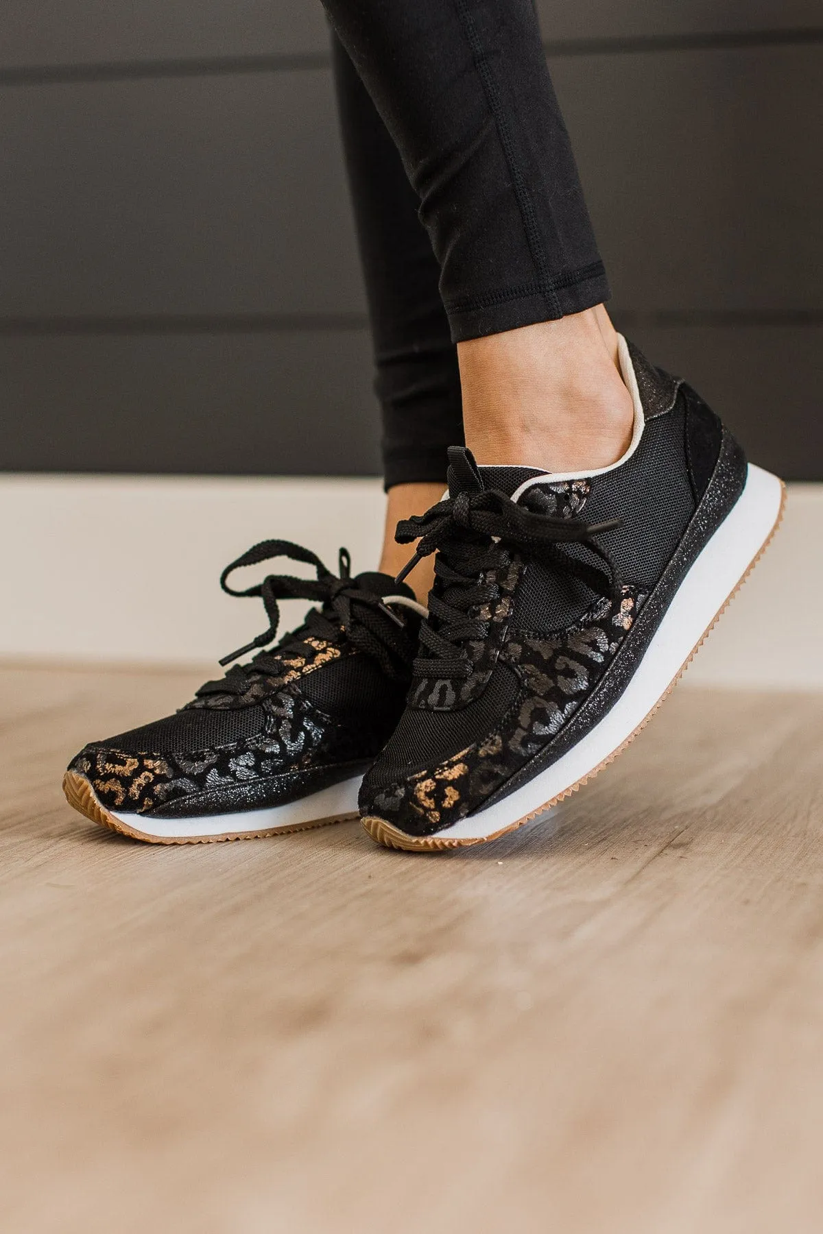 Very G Runner 2 Sneakers- Black Leopard