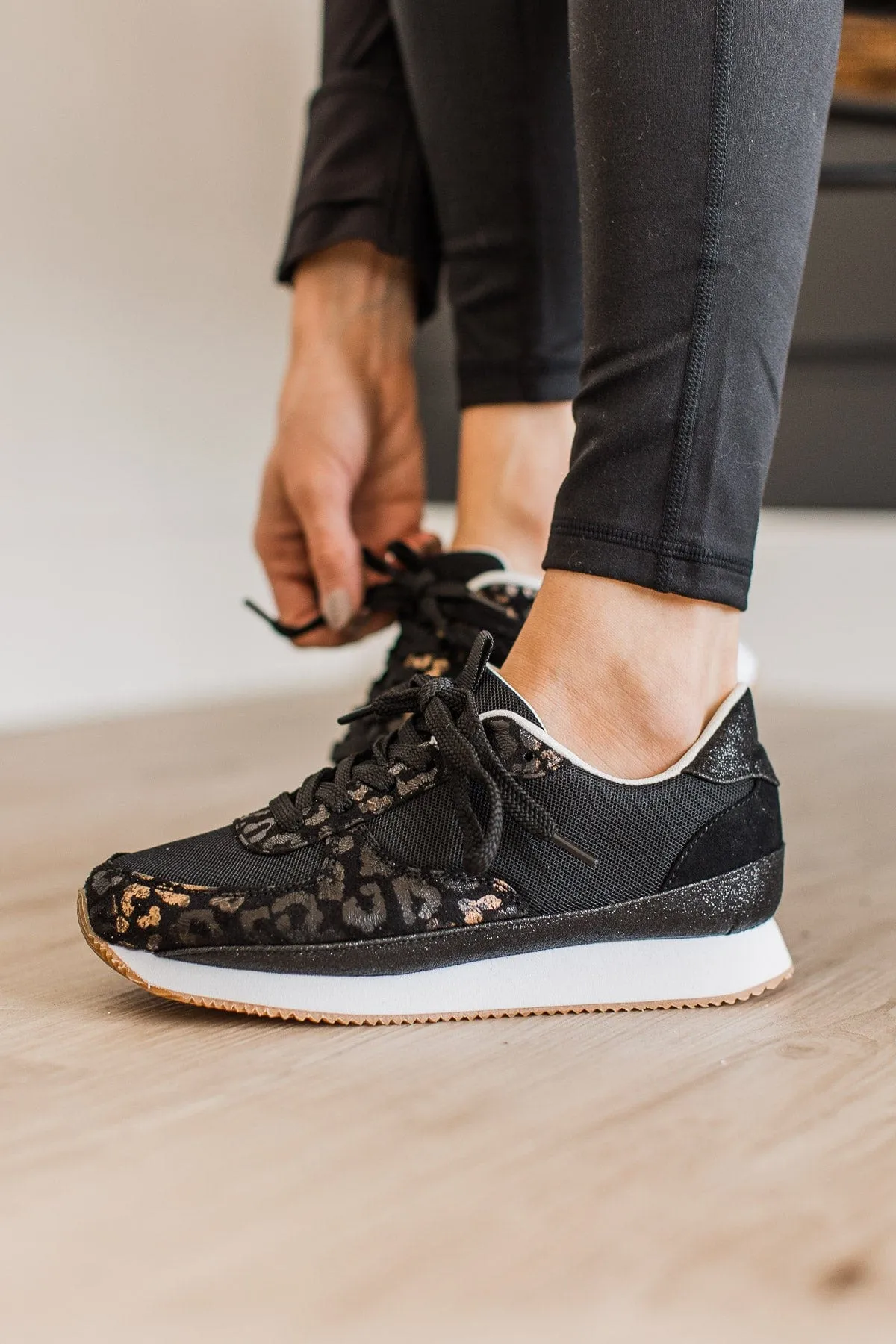 Very G Runner 2 Sneakers- Black Leopard