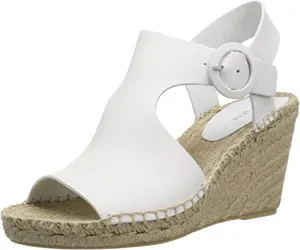 Via Spiga Women's Nolan Espadrille Wedge, Porcelain Leather, 9 M US