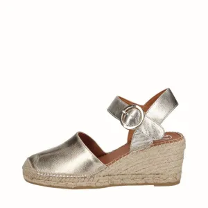 Viguera Sahara Gold Sling Back Espadrille|1922GLD