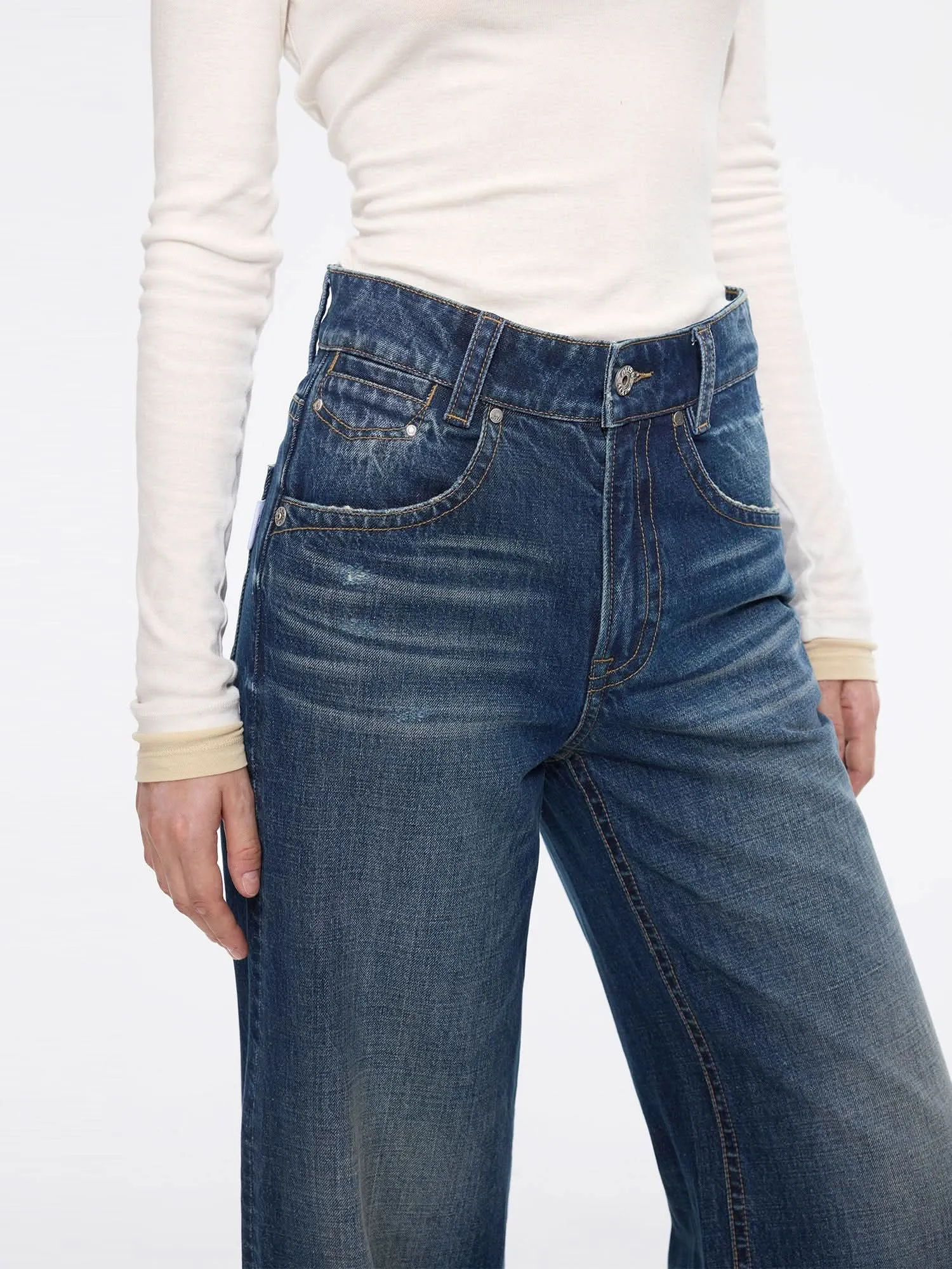 Vintage Flared Jeans-FLM