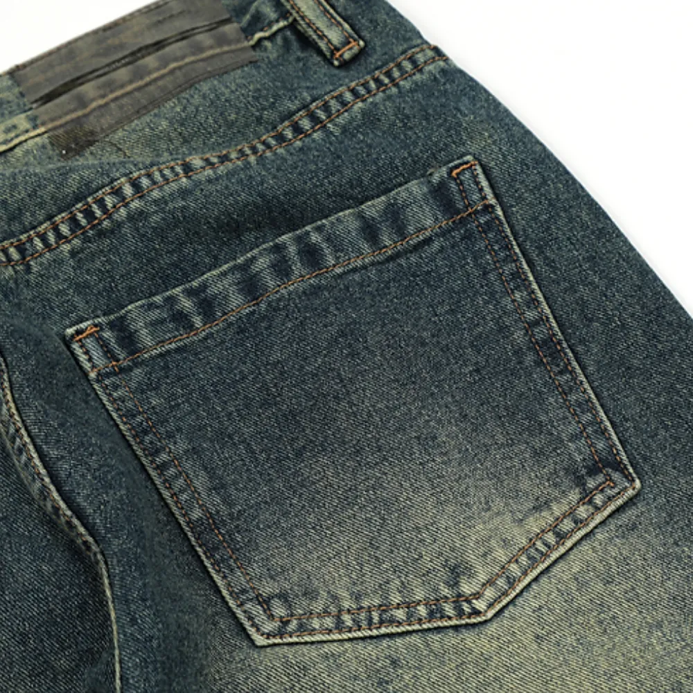 Vintage Street Distressed Straight Jeans