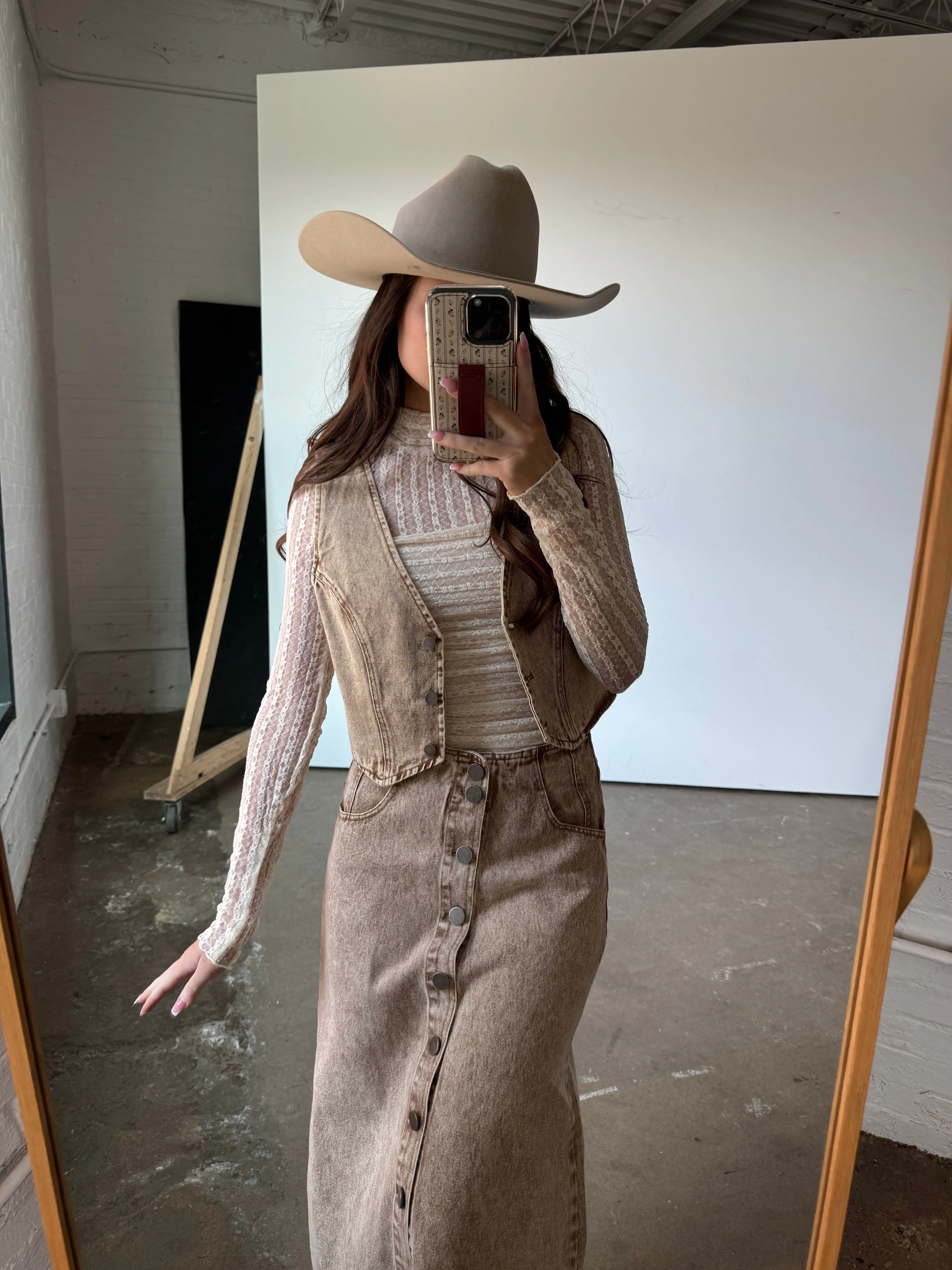 Vintage Taupe Vest