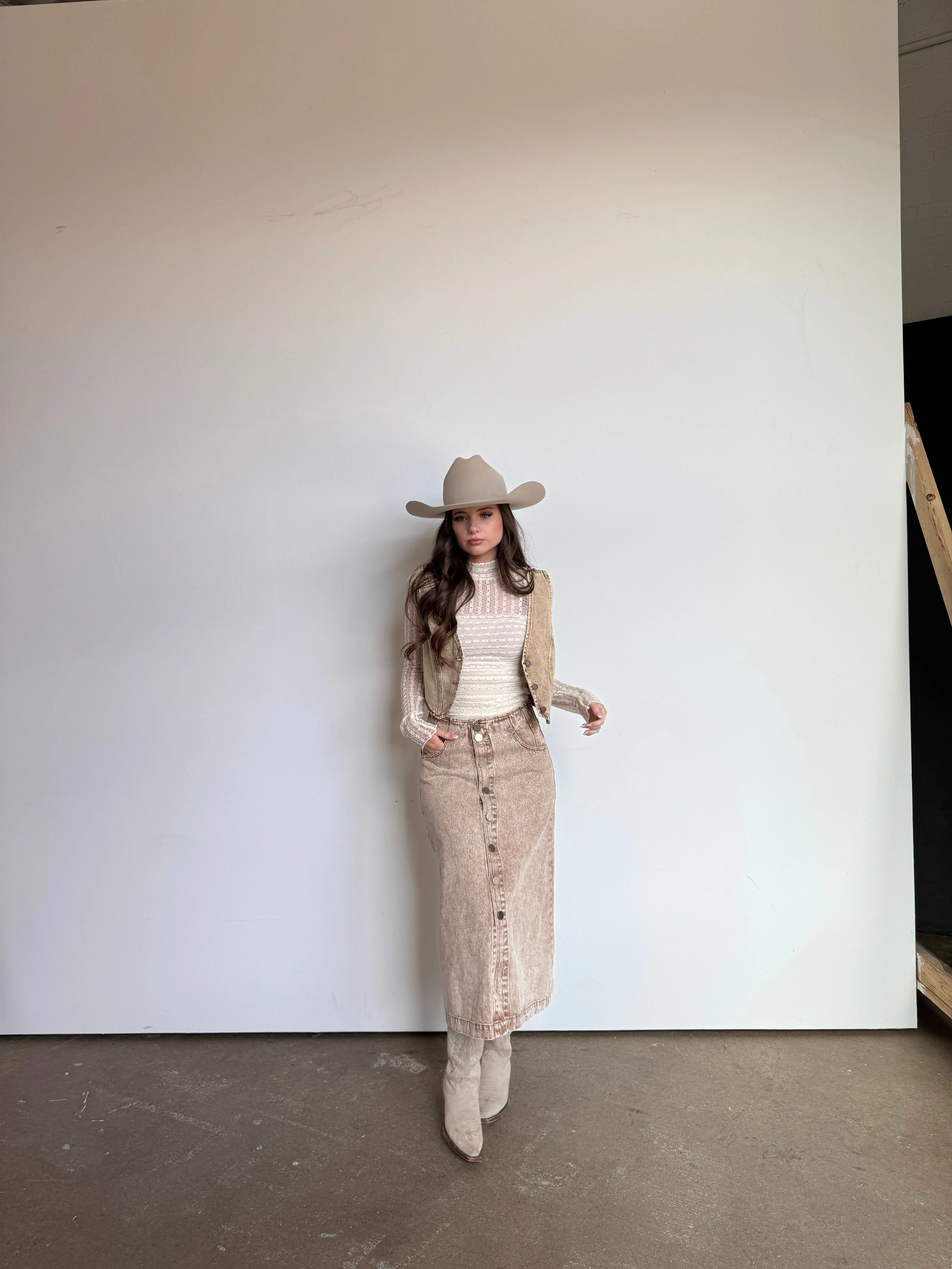 Vintage Taupe Vest