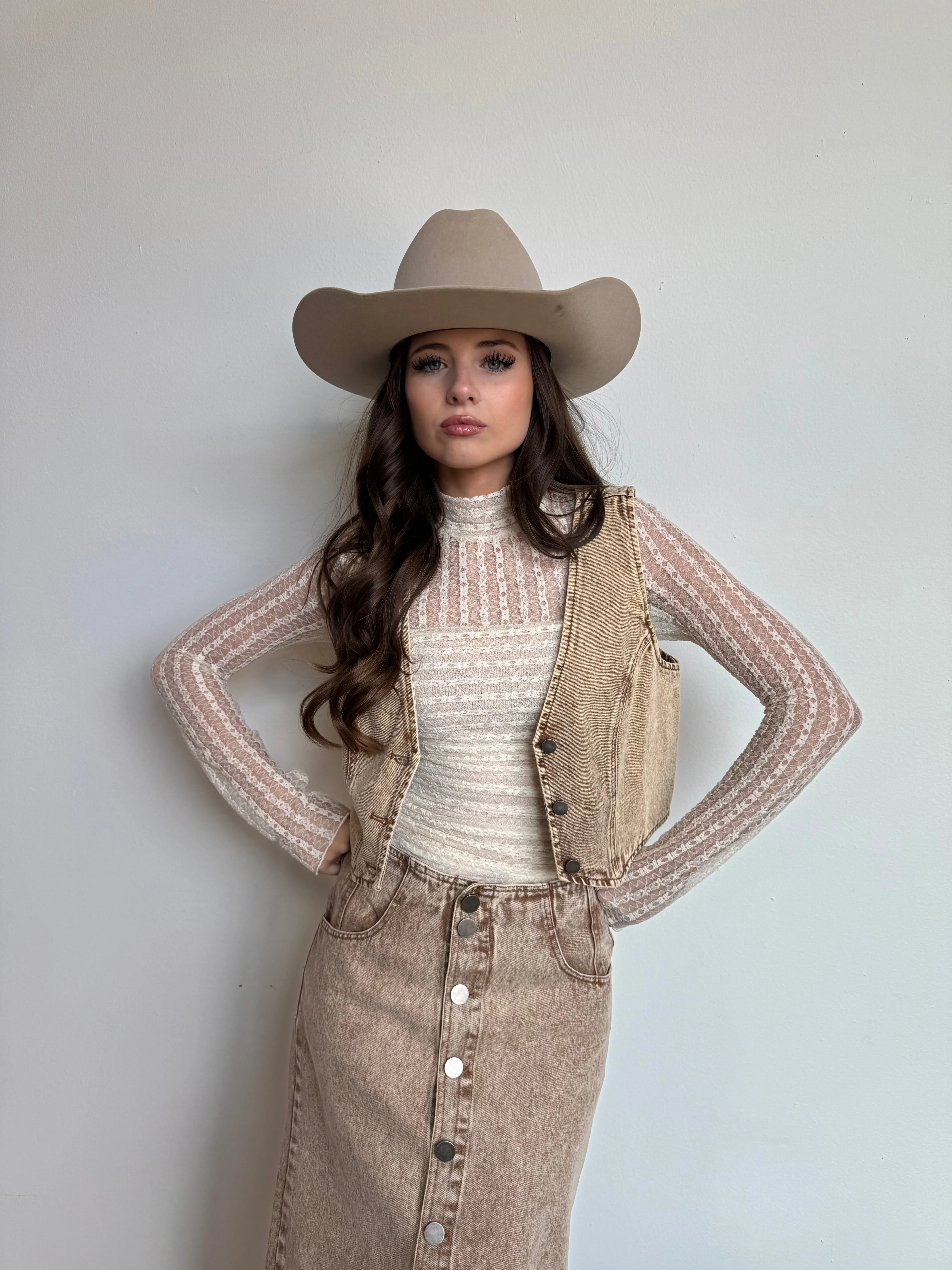 Vintage Taupe Vest