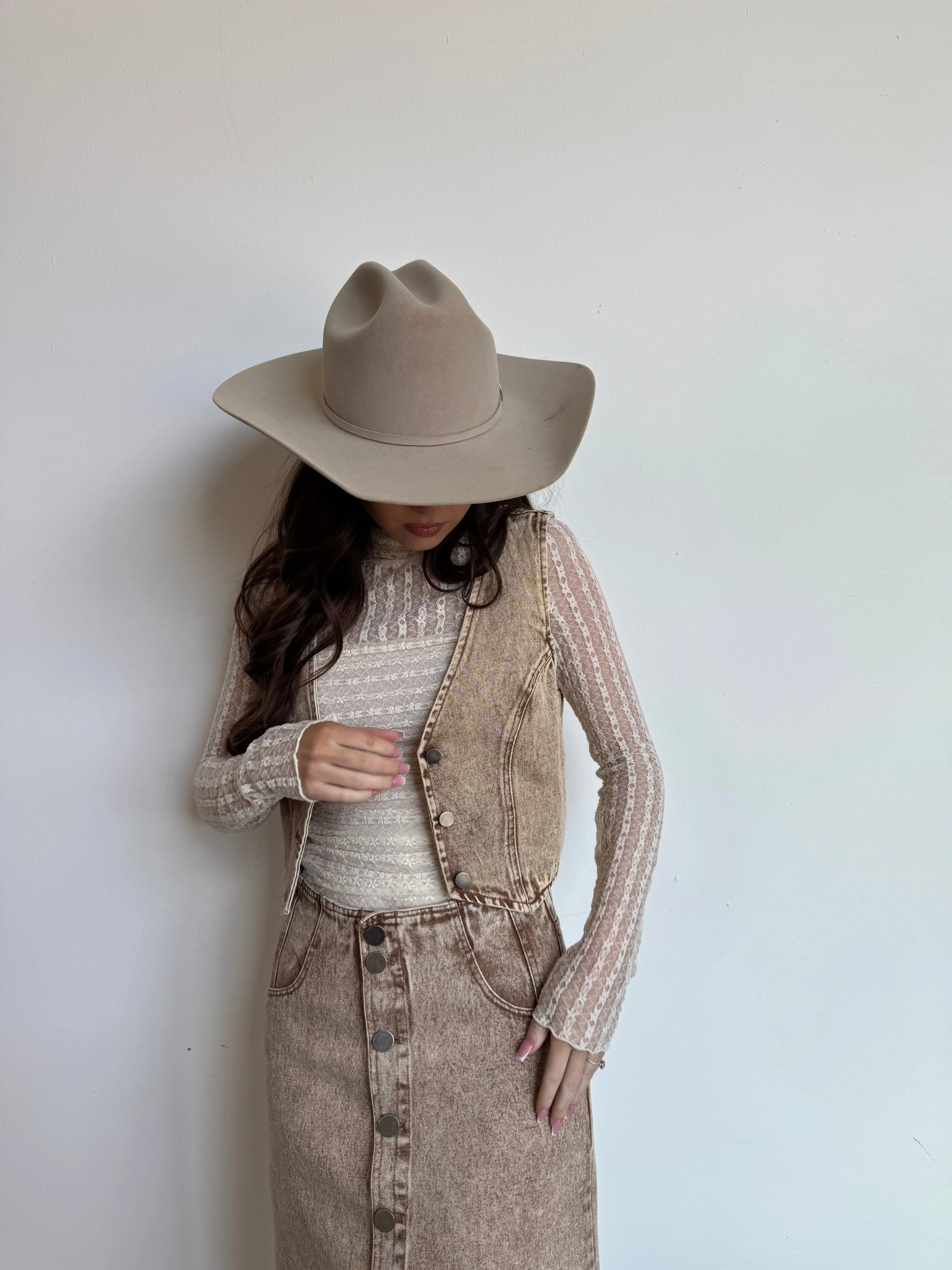 Vintage Taupe Vest