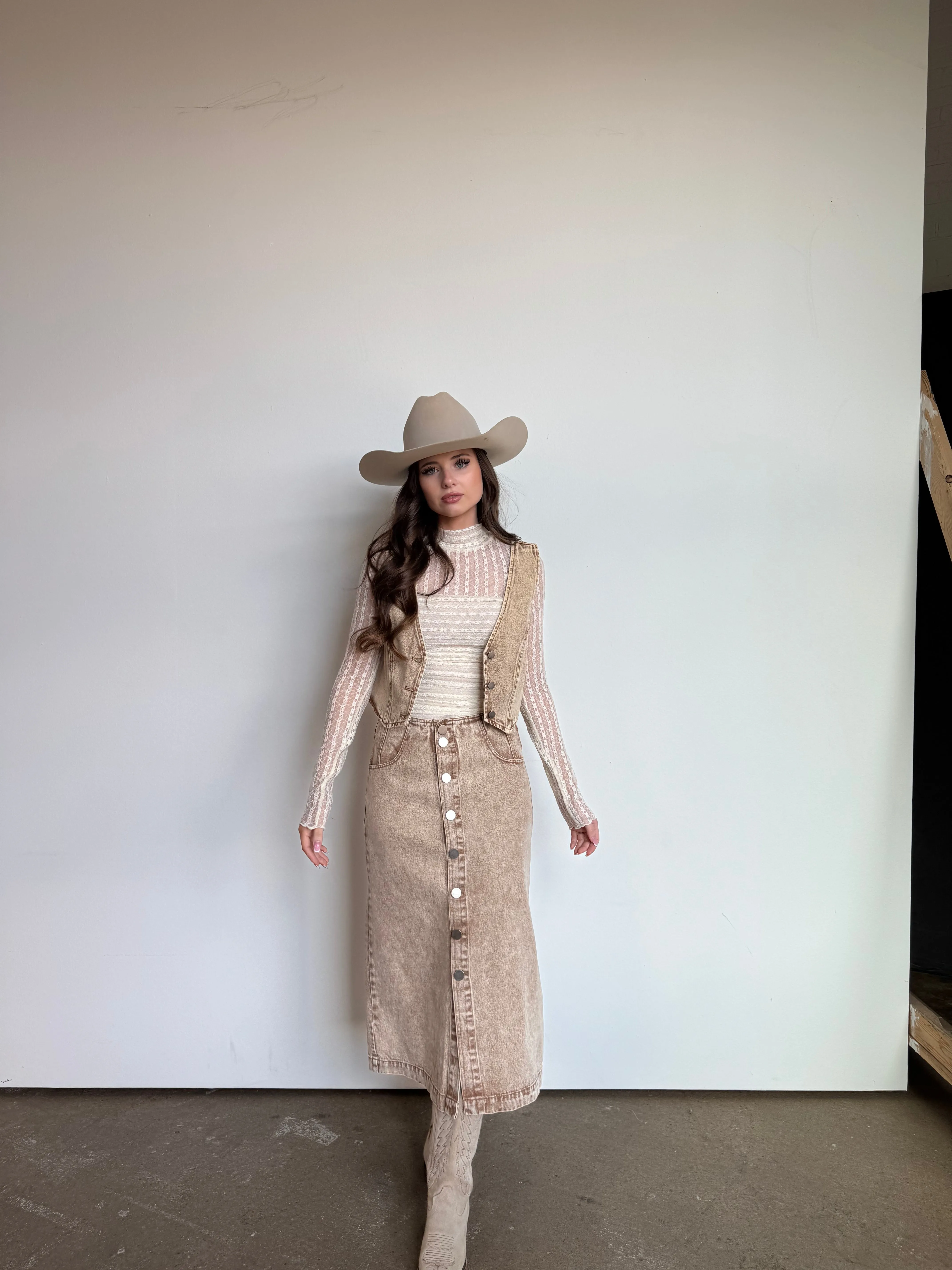 Vintage Taupe Vest