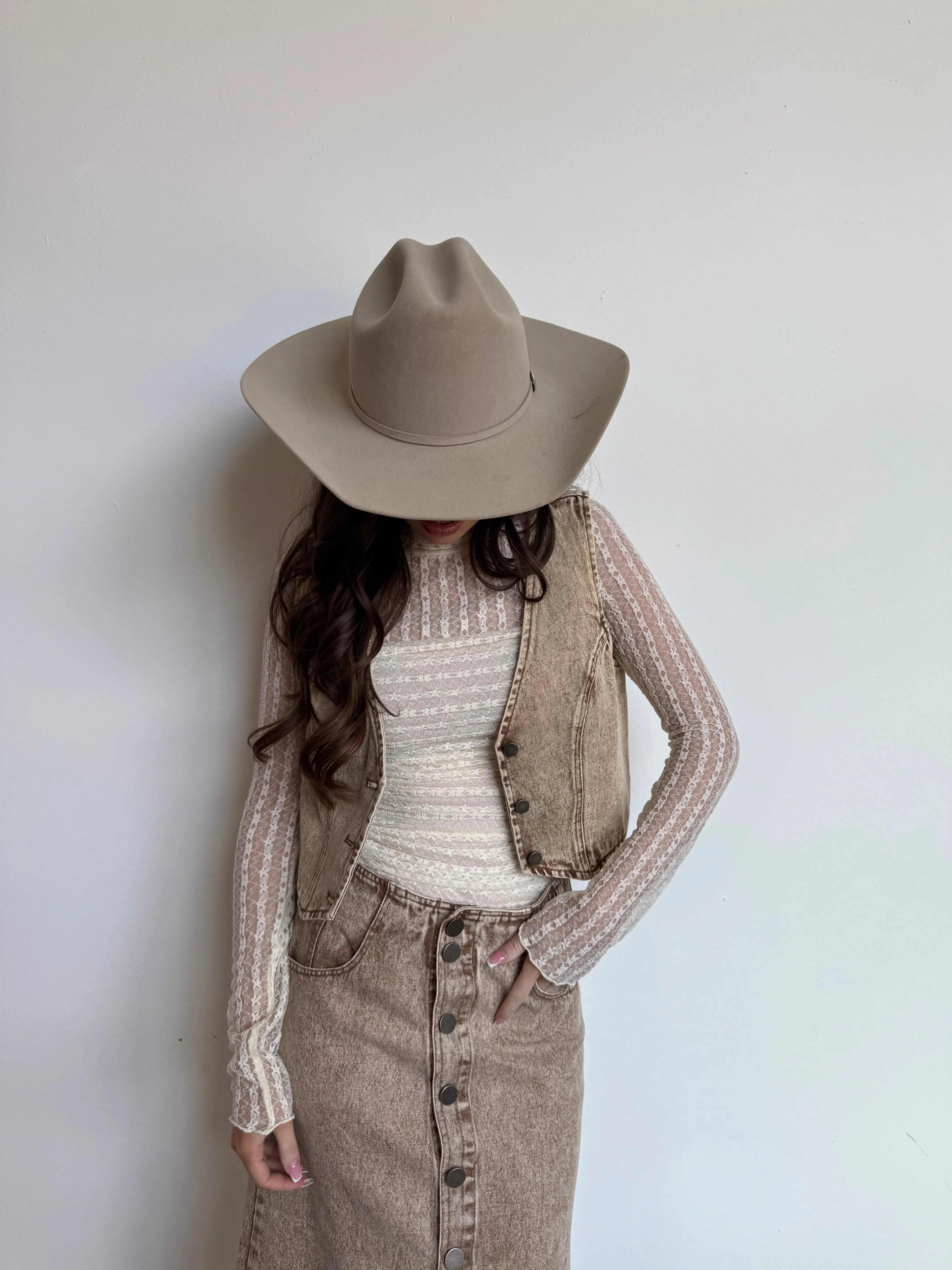 Vintage Taupe Vest