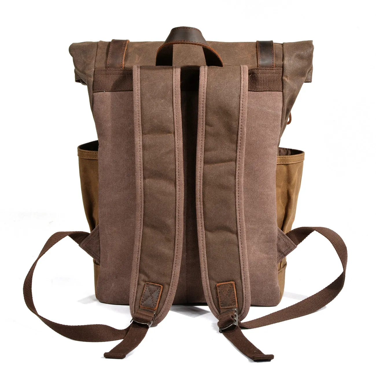 Waxed Canvas Roll Top Backpack  | Mont Blanc