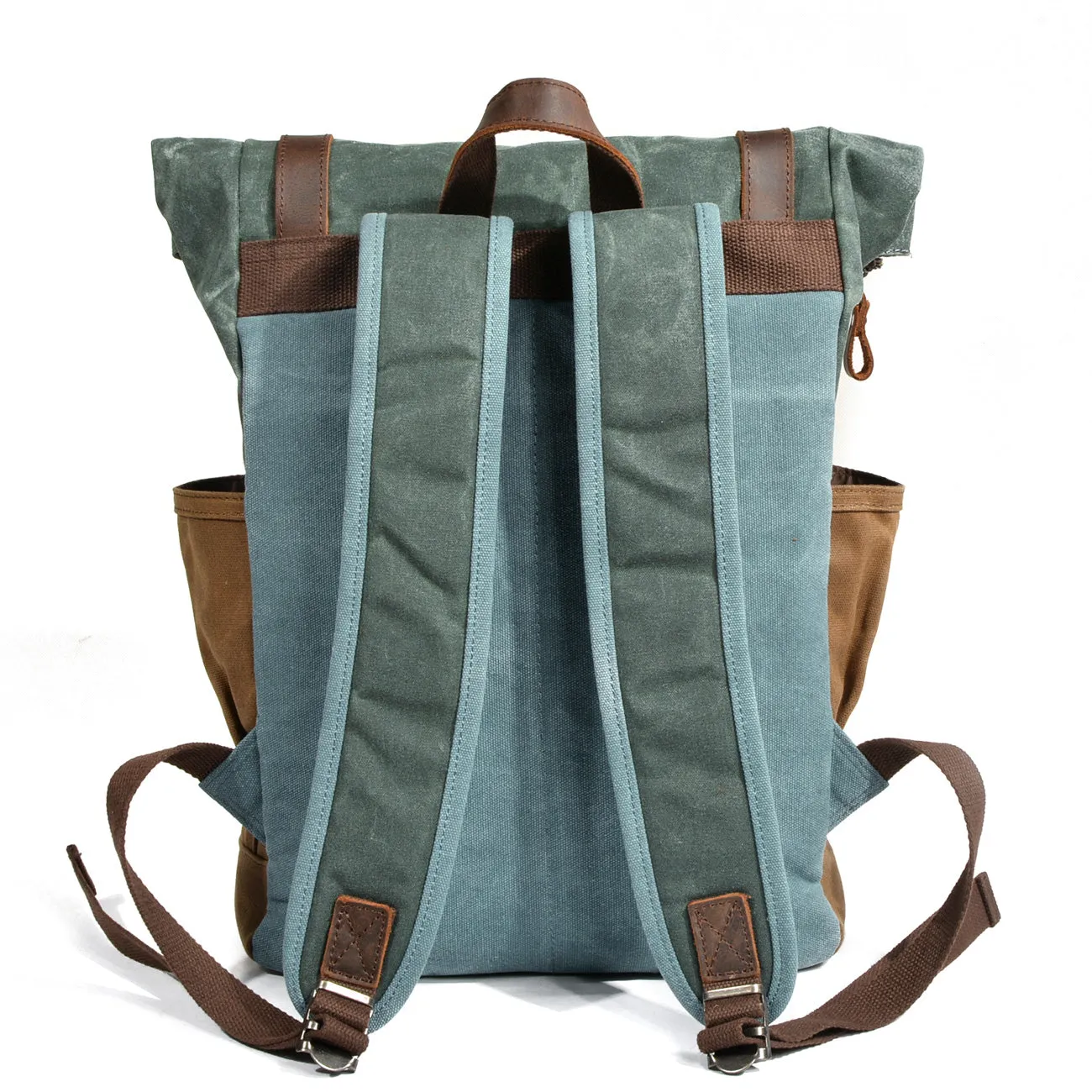 Waxed Canvas Roll Top Backpack  | Mont Blanc