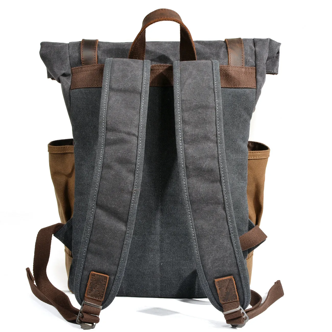 Waxed Canvas Roll Top Backpack  | Mont Blanc