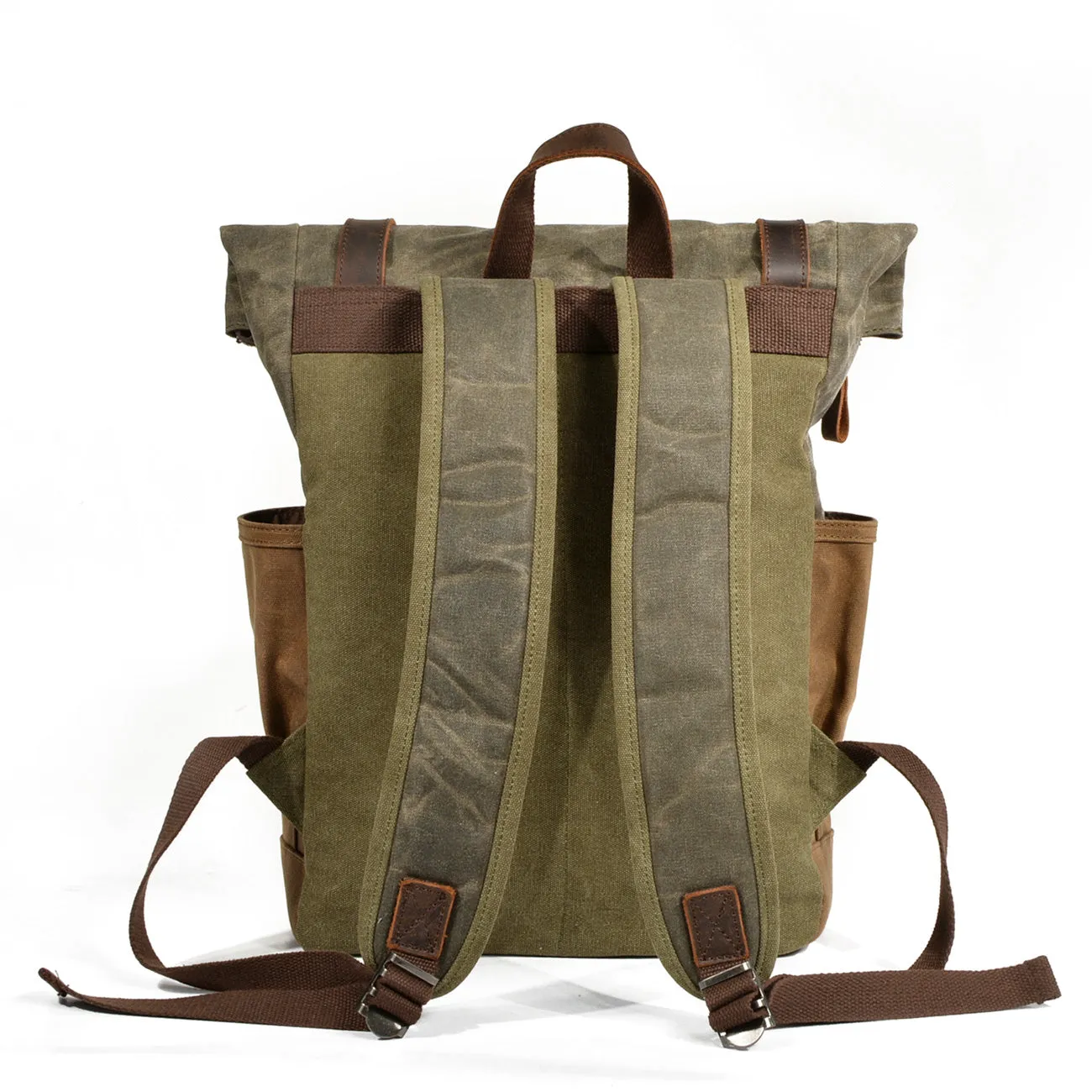 Waxed Canvas Roll Top Backpack  | Mont Blanc