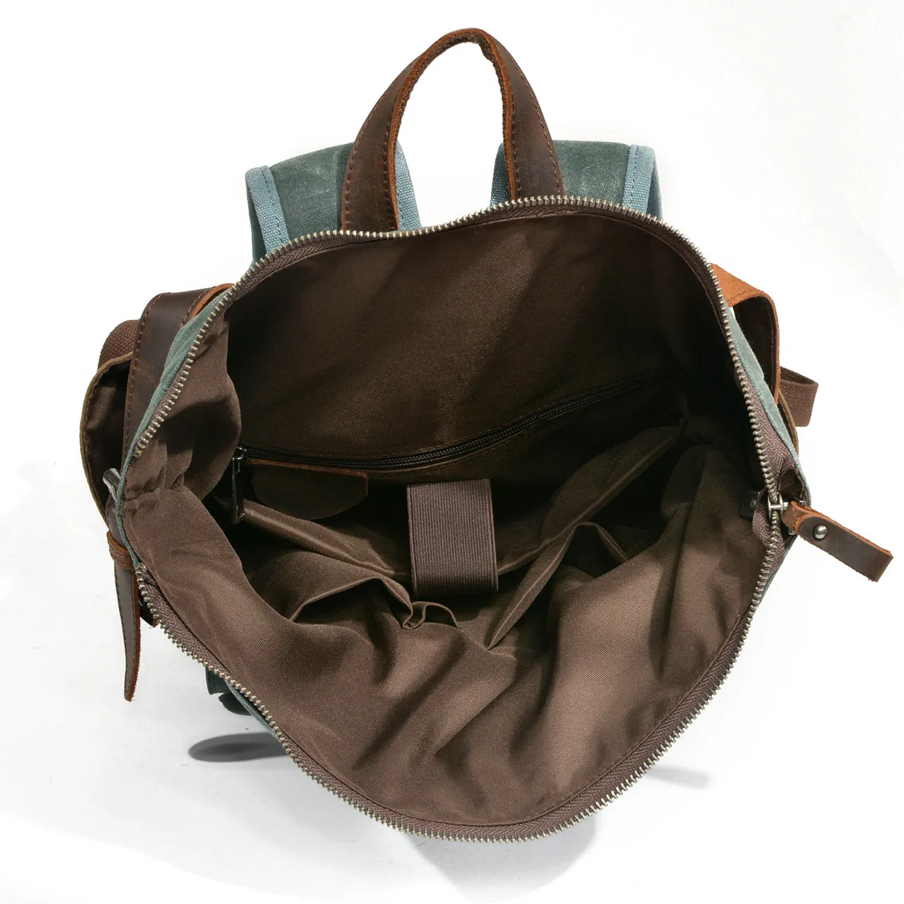 Waxed Canvas Roll Top Backpack  | Mont Blanc