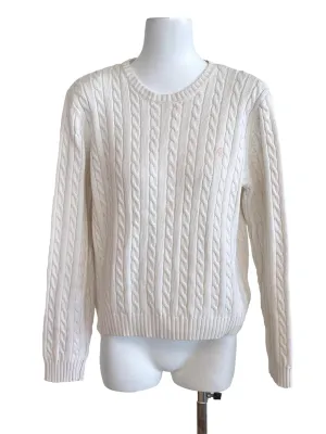 White Chunky Knit Jumper