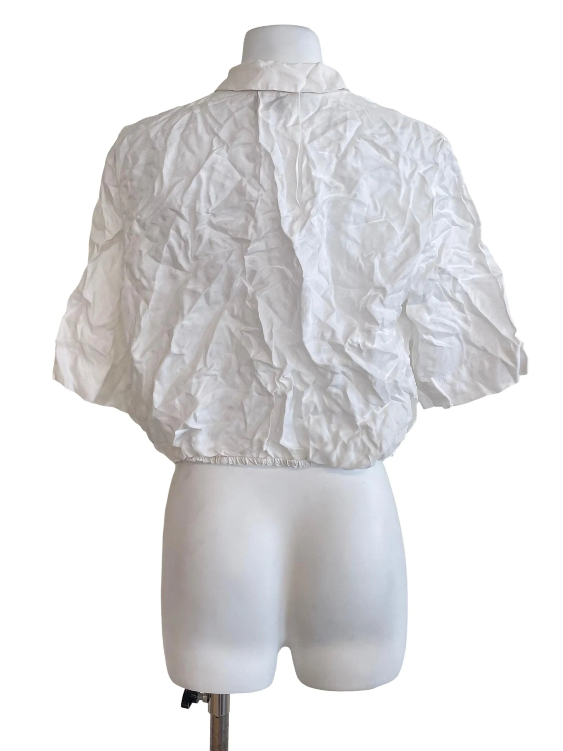 White Cropped Shirt