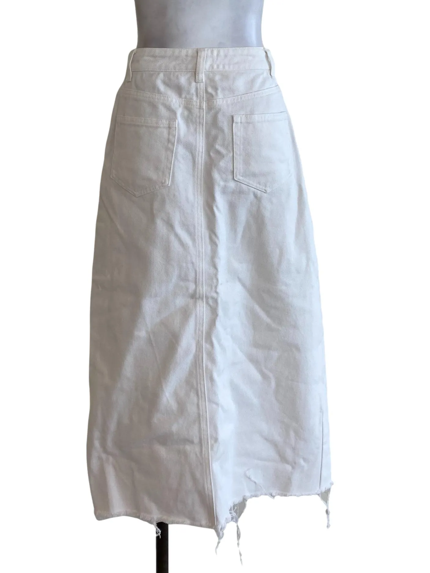 White Denim Skirts