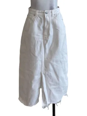 White Denim Skirts