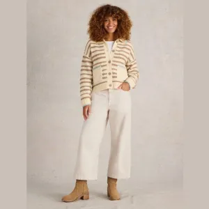 White Stuff Tia Wide Leg Crop Jean | Natural White