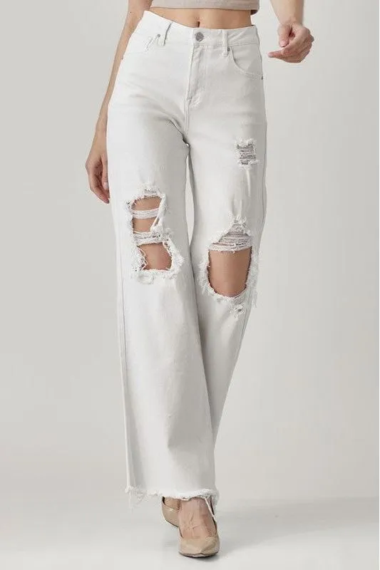 White Wide Leg Jean