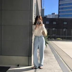 Wide leg jeans