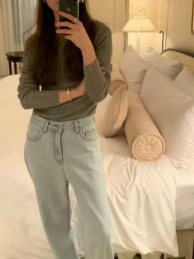 Wide leg jeans