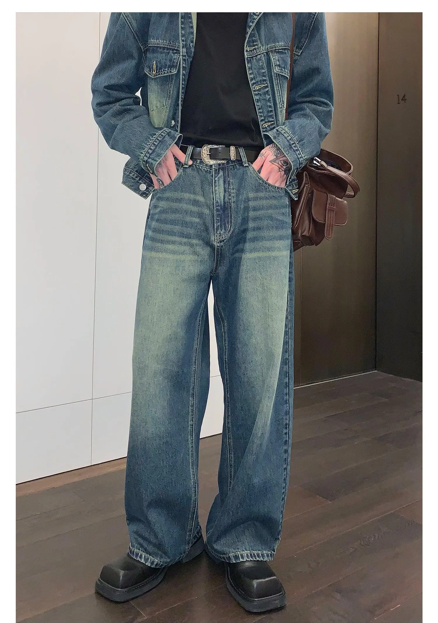 Wide-leg Retro Jeans