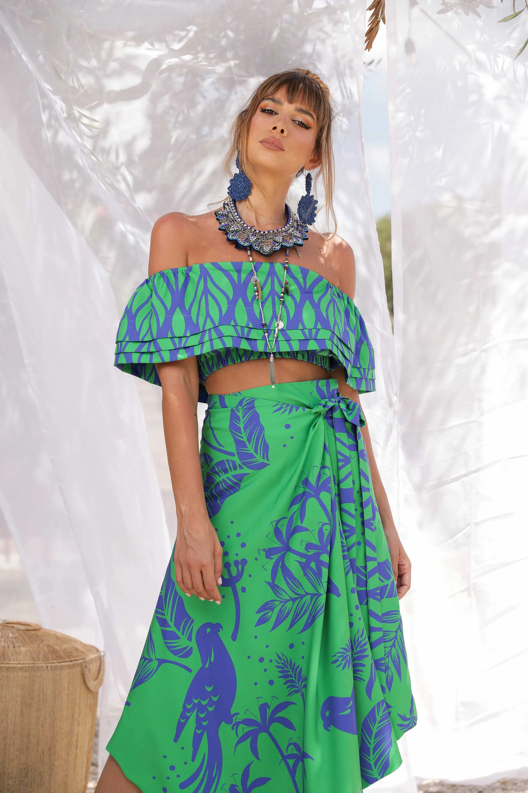 Windy Skirt - Bird of paradise