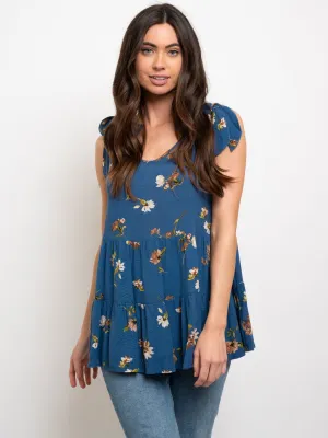 WOMEN'S BABY DOLL FLORAL TANK TOP