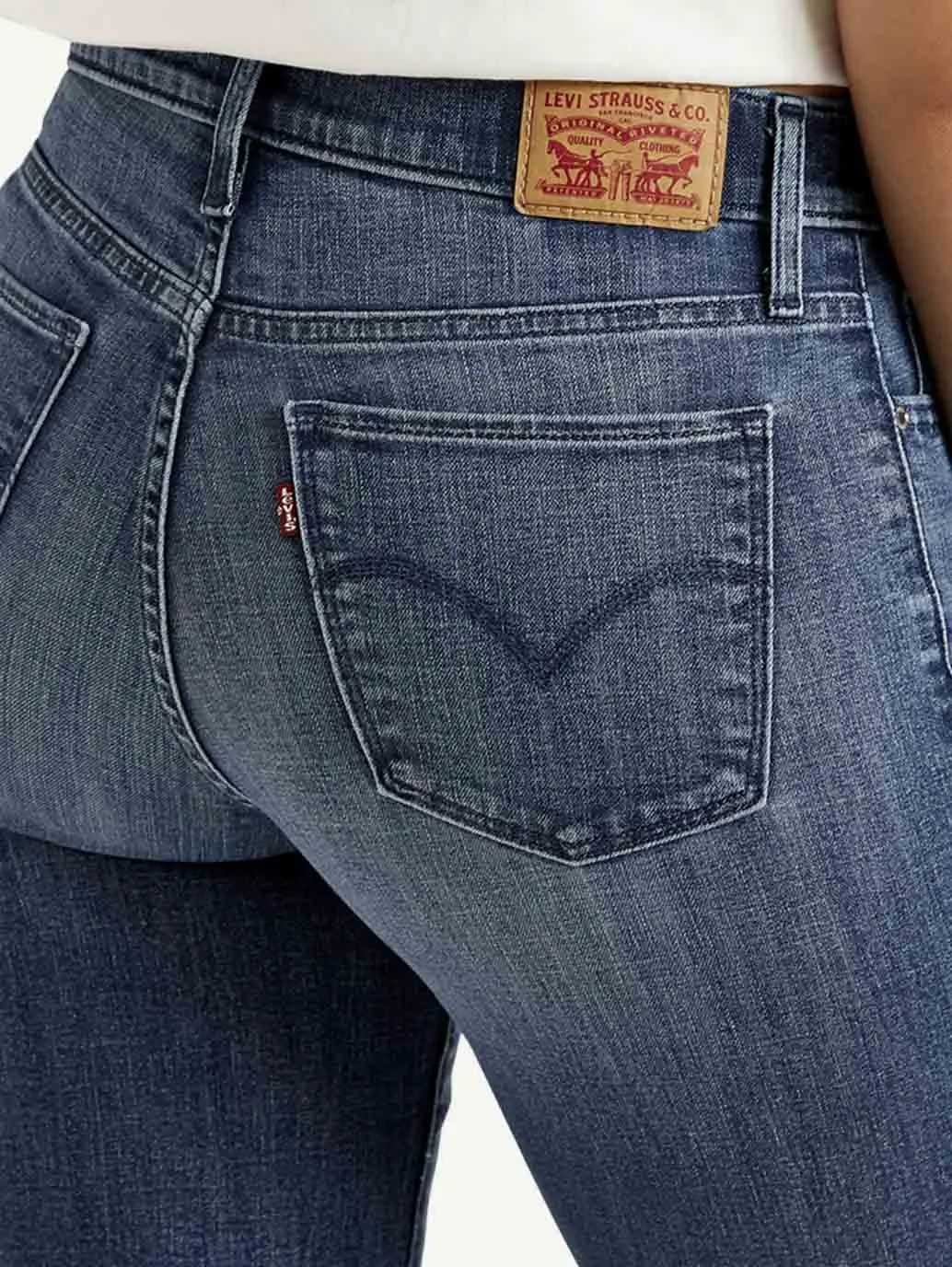 Women's Blue Flared Fit High Rise Jeans