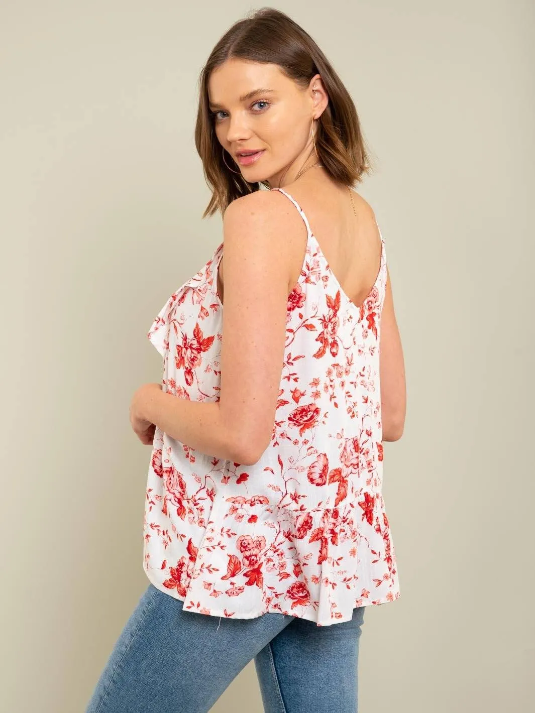 WOMEN'S FLORAL TANK TOP