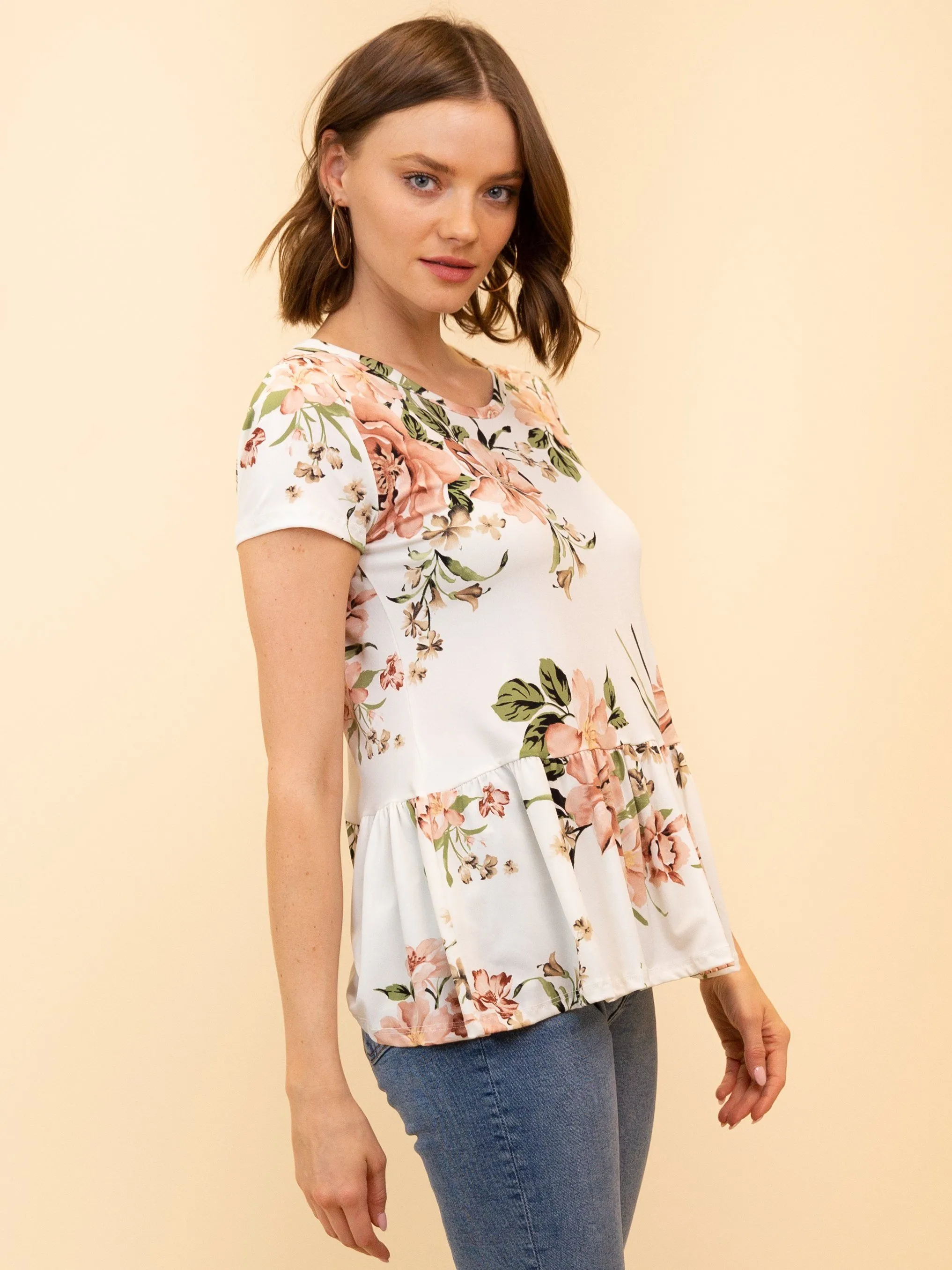 WOMEN'S FLORAL TOP