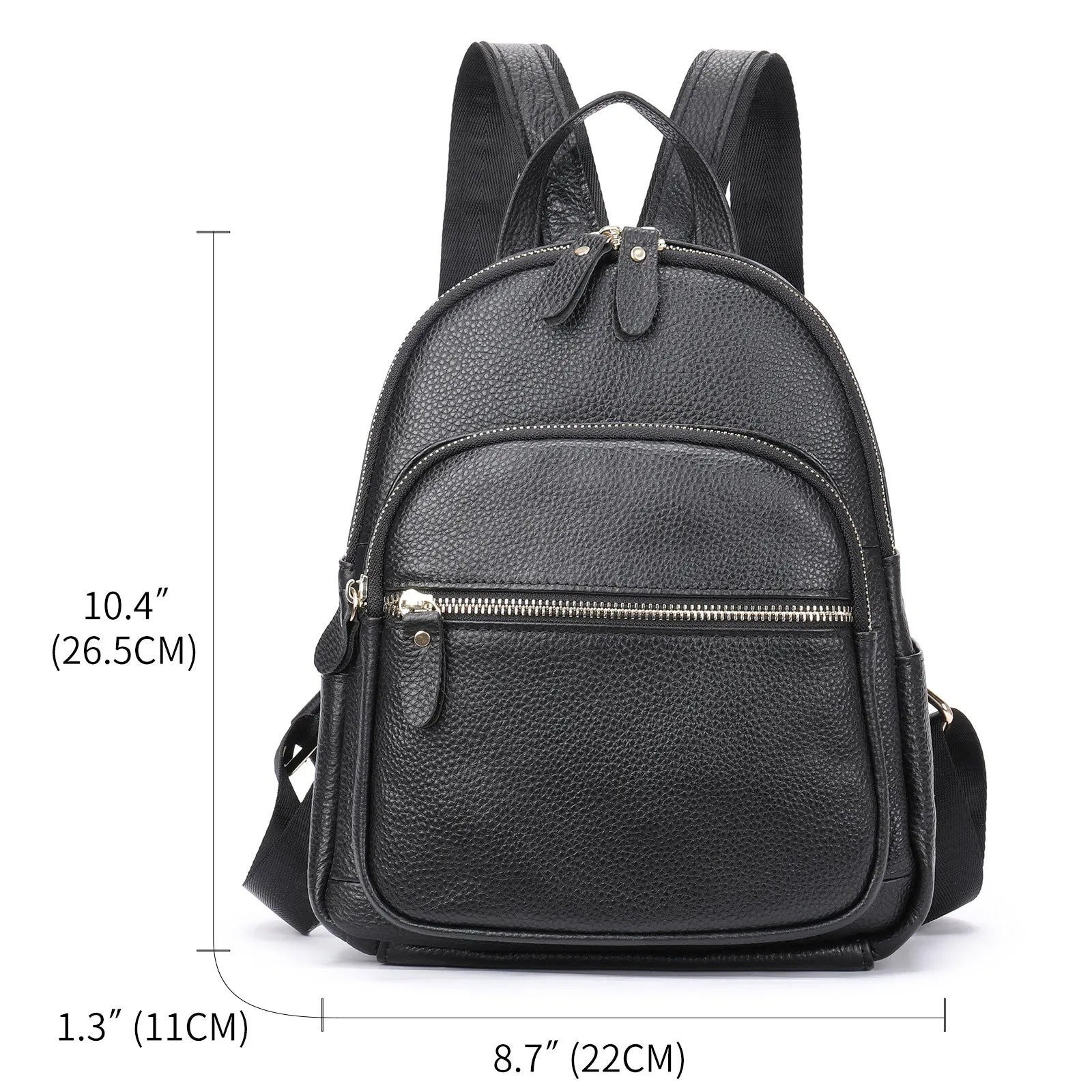 Women's Genuine Leather Fashion First Layer Cowhide Backpacks