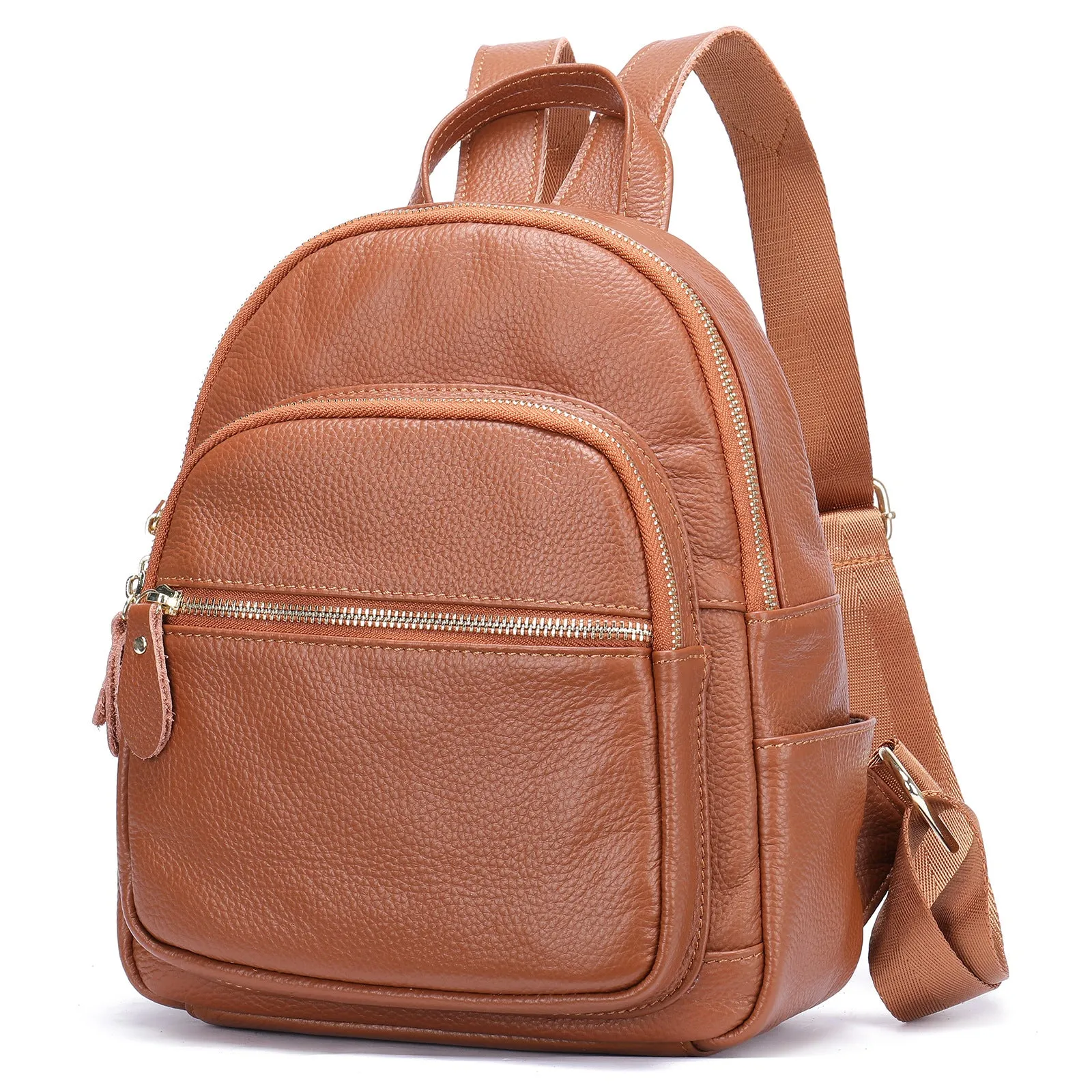 Women's Genuine Leather Fashion First Layer Cowhide Backpacks