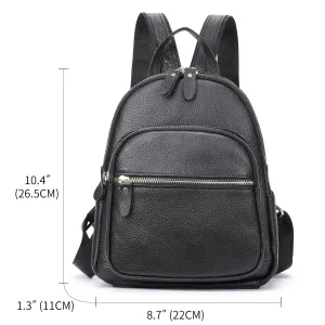 Women's Genuine Leather Fashion First Layer Cowhide Backpacks