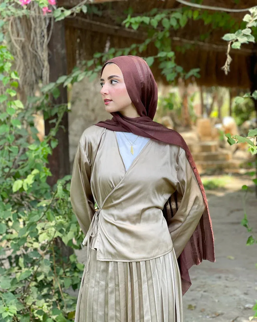 Wrap Linen Blouse
