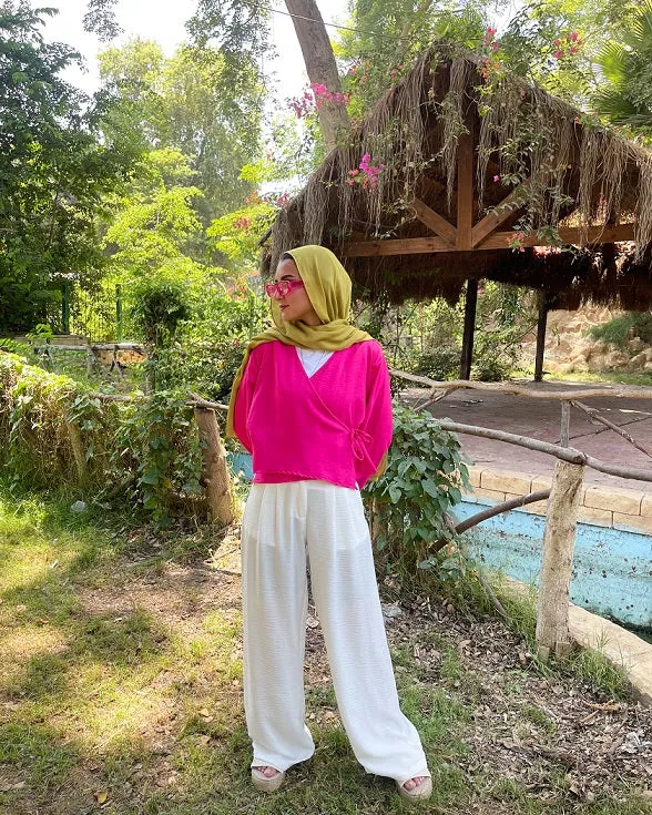 Wrap Linen Blouse