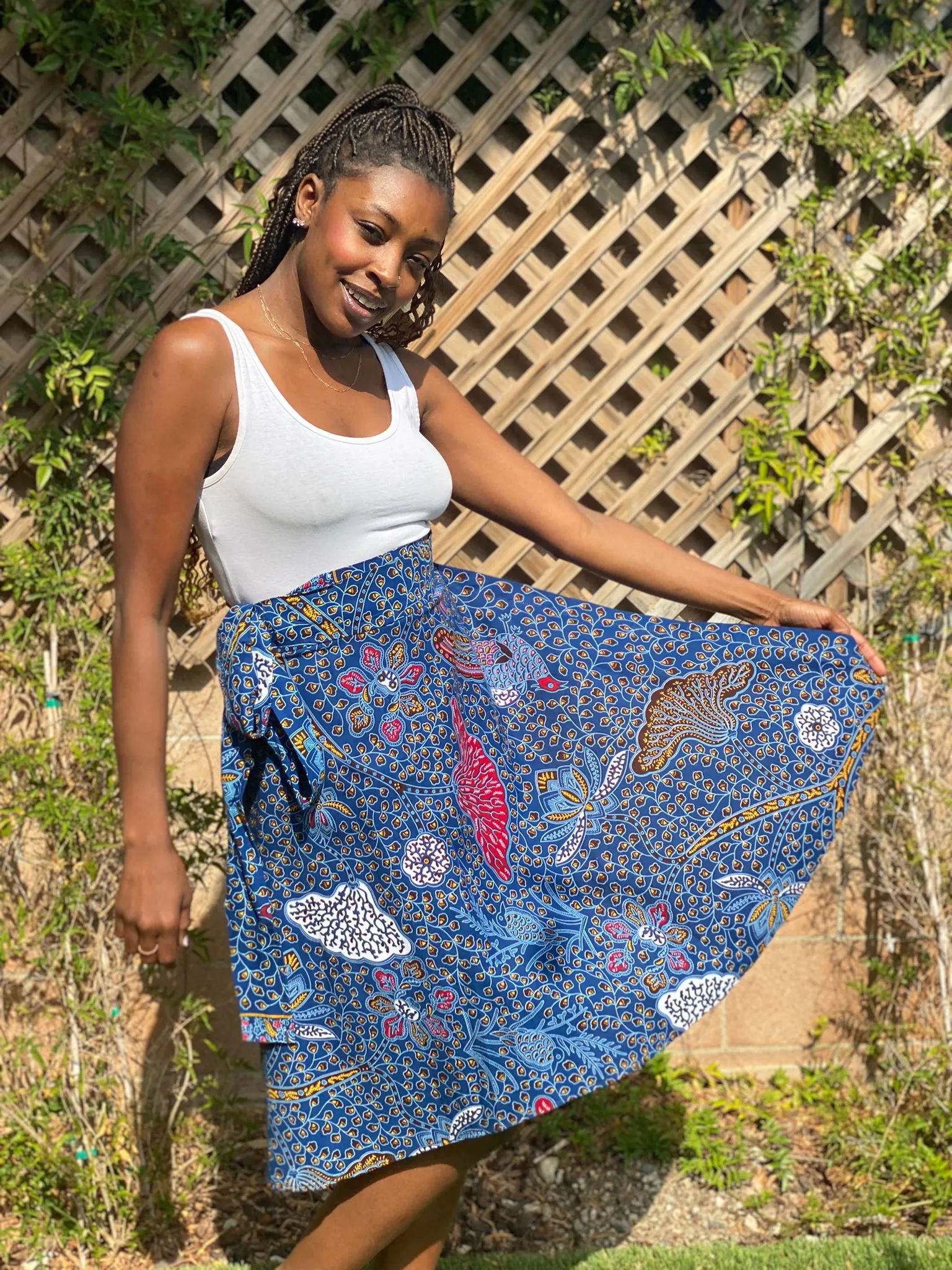 Wrap Skirt Mid-Length "Ada"