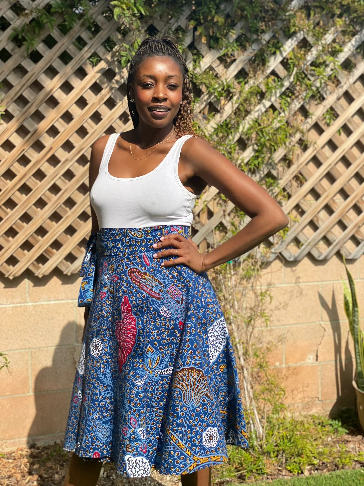 Wrap Skirt Mid-Length "Ada"