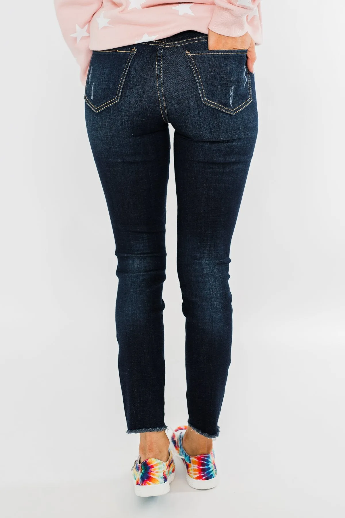 YMI Raw Hem Skinny Jeans- Cassandra Wash
