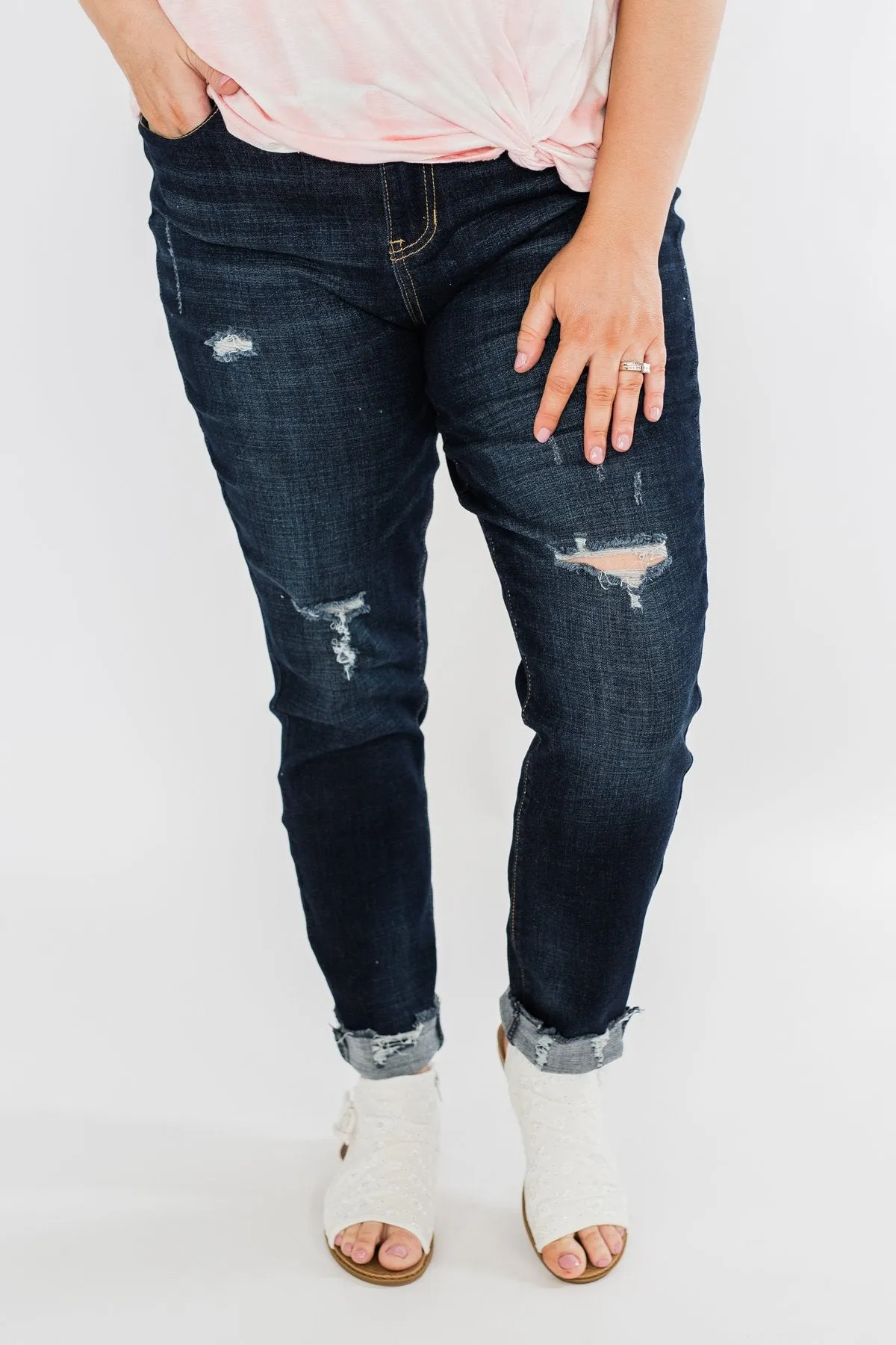 YMI Raw Hem Skinny Jeans- Cassandra Wash