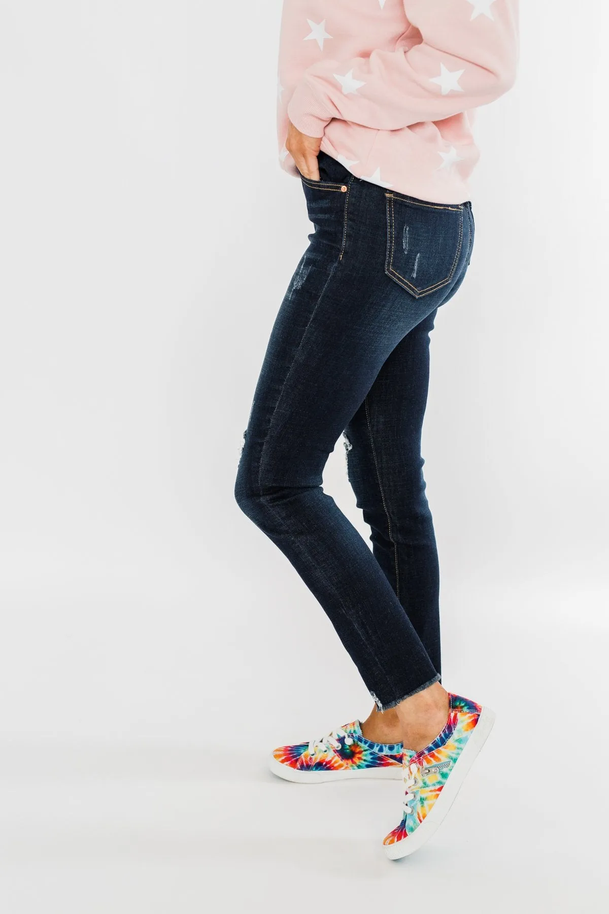 YMI Raw Hem Skinny Jeans- Cassandra Wash