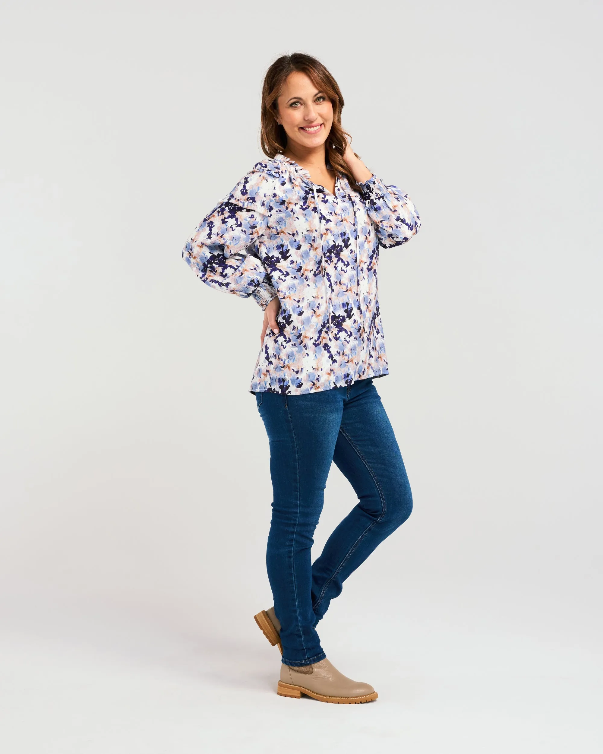 Zafina Rosalie Top - Serenity